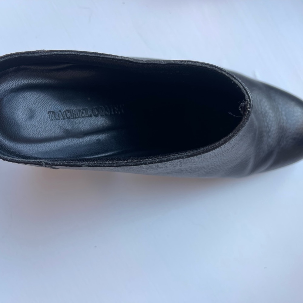 Rachel Comey Black Leather Block Heel Mules - Picture 6 of 10